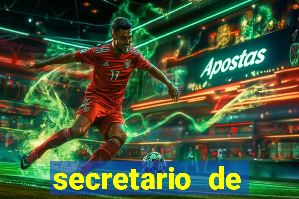 secretario de esporte salario